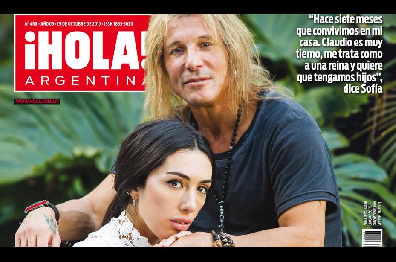 El amor de Claudio Paul  Caniggia y Sofiacutea  Bonelli llegoacute a la revista iexclHOLA Argentina