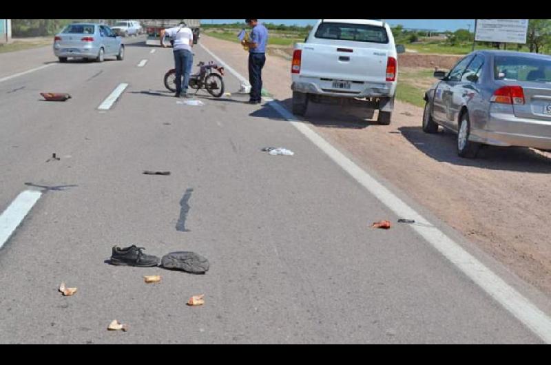 Ruta 21- choque de auto y moto dejoacute dos joacutevenes heridos