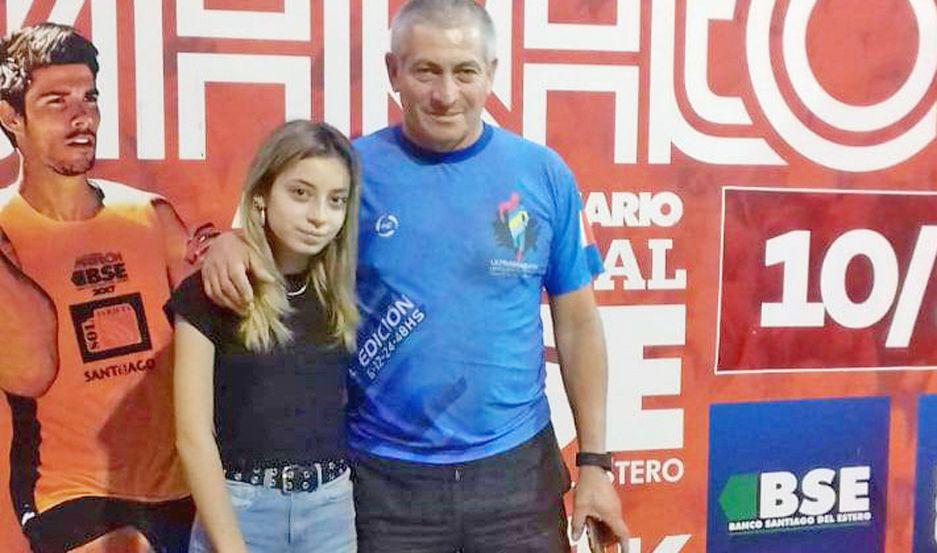 José Raúl Morales ya se anotó para correr en los 10 kilómetros
de EL LIBERAL Con su hija Angelina se mostró entusiasmado