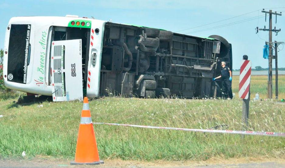 Seguiraacute detenido el chofer del micro que volcoacute en Ruta 2