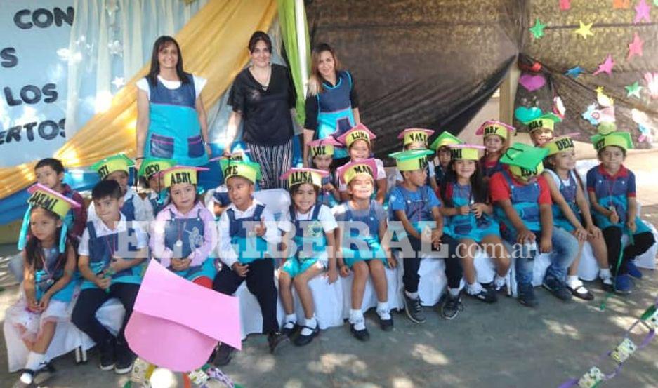 Los niños de la Sala de 5 años tuvieron su emotivo acto de egreso en Laprida