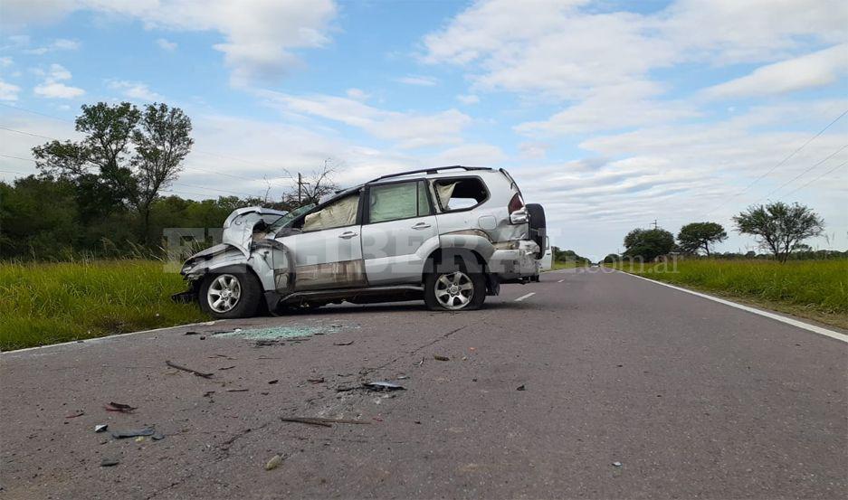 Abogado volcoacute con su camioneta sobre la Ruta 89