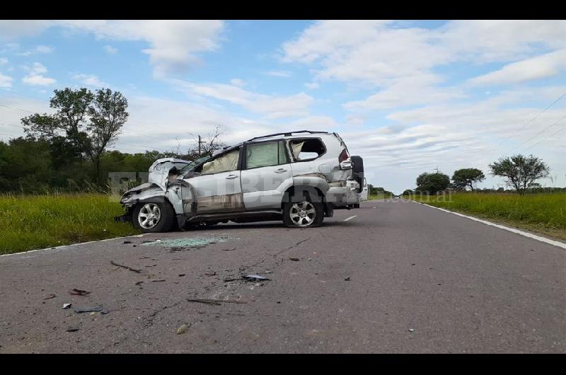 Abogado volcoacute con su camioneta sobre la Ruta 89