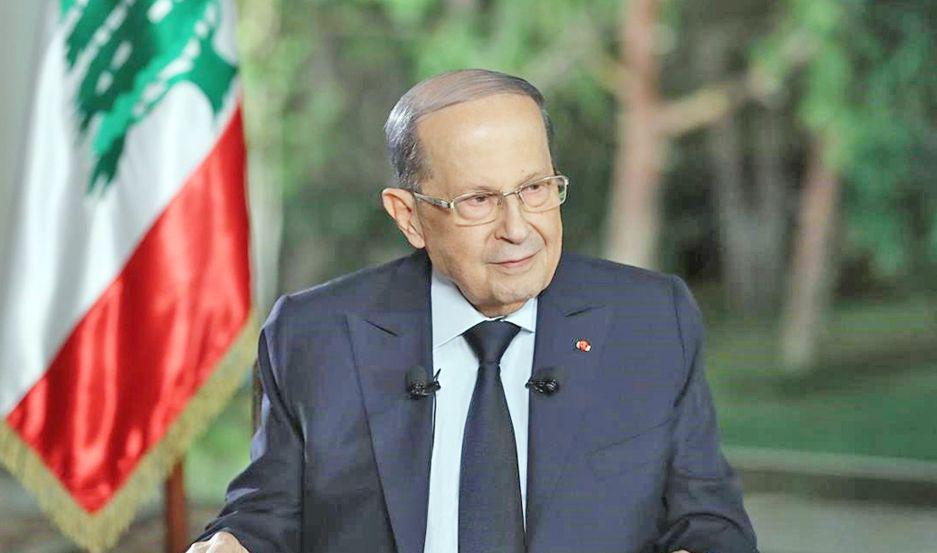 Michel Aoun presidente de Líbano comunicó el nuevo aplazamiento hasta el próximo jueves