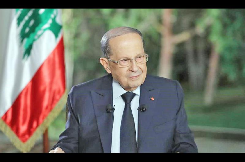 Michel Aoun presidente de Líbano comunicó el nuevo aplazamiento hasta el próximo jueves