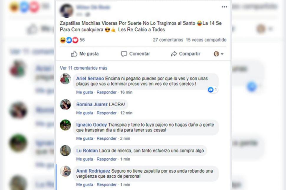 ldquoPor suerte no lo trajimos al Santordquo el posteo de un joven ladroacuten que causoacute furia en las redes sociales