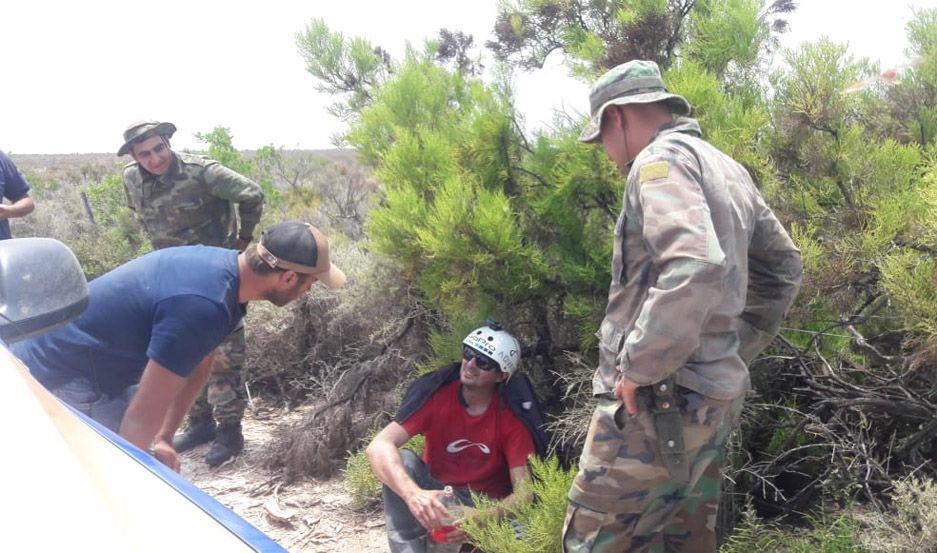 El parapentista fue encontrado sano y salvo aunque deshidratado Foto- Gentileza El Ancasti