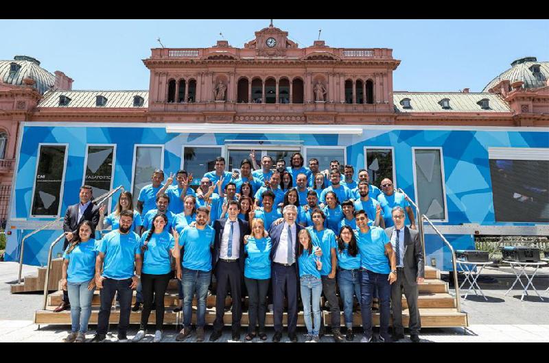 La ceremonia se desarrolló esta mañana frente a la Casa Rosada