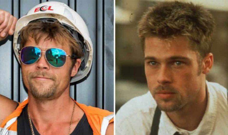 Es albantildeil y su parecido con Brad Pitt lo volvioacute un furor en las redes sociales