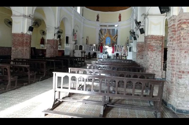 El Santuario de Nuestro Sentildeor de Mailiacuten en plena reparacioacuten