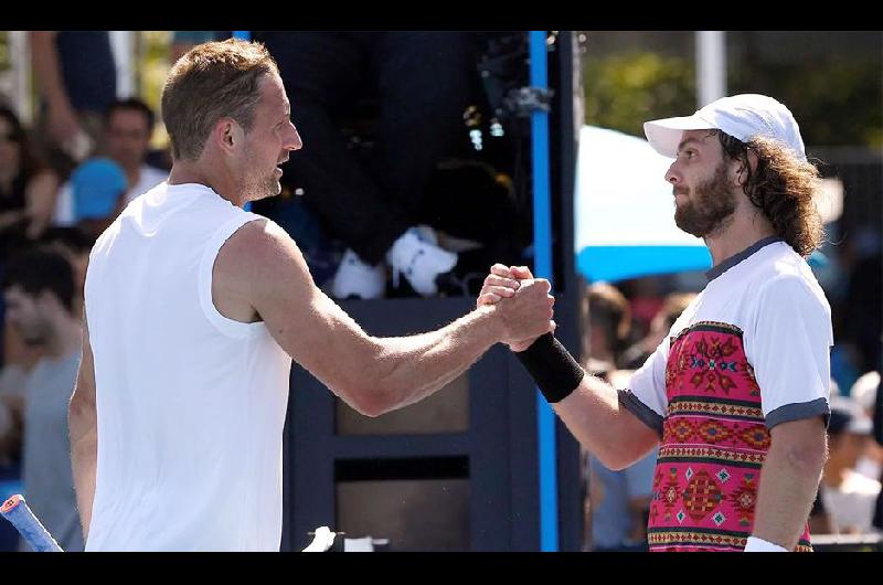 Marco Trungelliti y el norteamericano Tennys Sandgren se saludaron al finalizar el partido