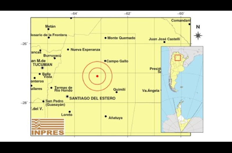 Se registroacute un sismo en Santiago del Estero