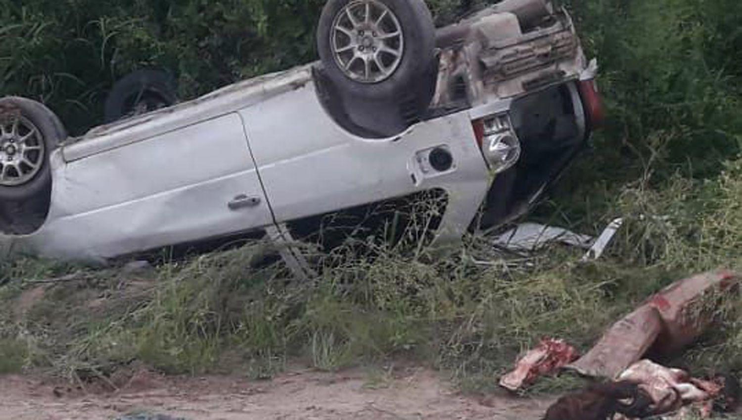 SECUESTRO Dentro del vehículo llevaban la cabeza del ternero 
