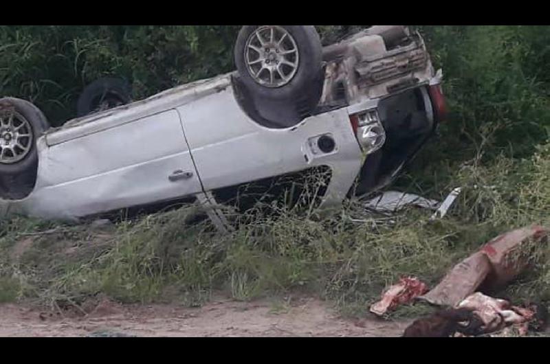 SECUESTRO Dentro del vehículo llevaban la cabeza del ternero 
