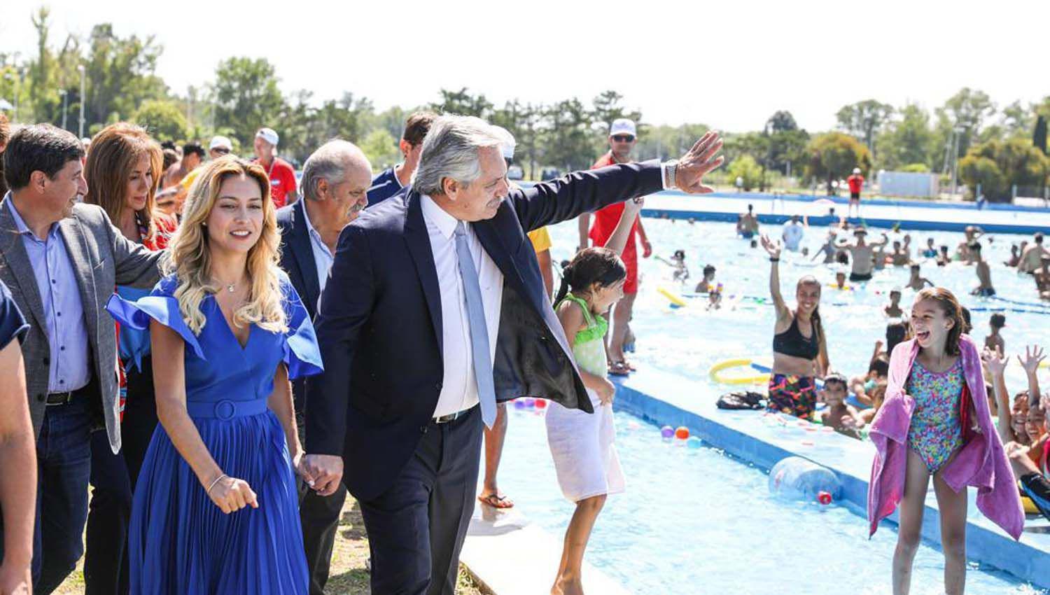 Fernaacutendez encabezoacute la puesta en valor del Centro Recreativo Nacional ldquopresidente Neacutestor Kirchnerrdquo en Ezeiza