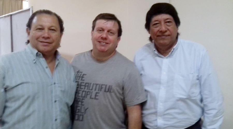 Walter Lescano Luis Sisalli y Dante Ju�rez integrantes de Los Alfiles