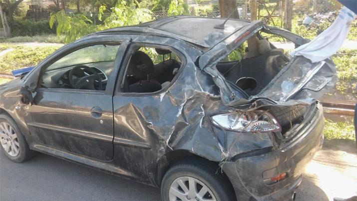 El automóvil de uno de los protagonistas habría sido embestido desde atrs por la camioneta