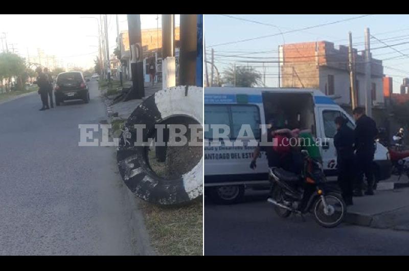 Una joven de 24 antildeos resultoacute herida en un fuerte choque de moto y auto