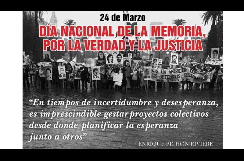 El gobernador Zamora recordoacute el Diacutea Nacional de la Memoria por la Verdad y la Justicia