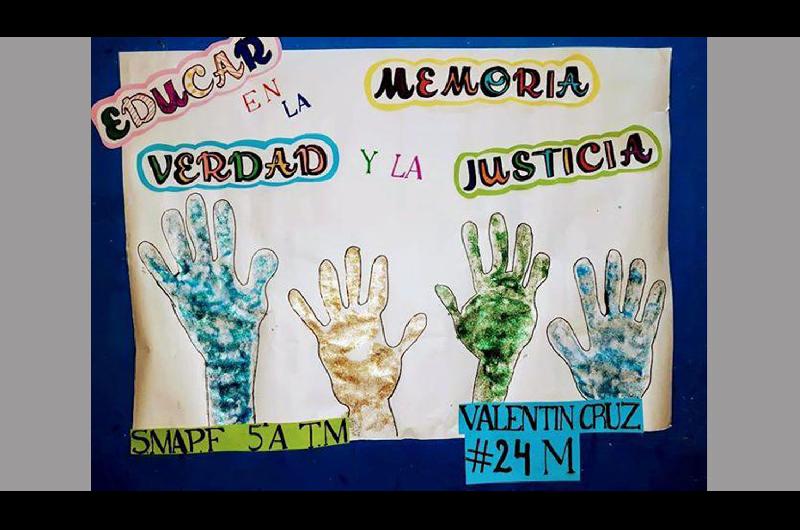 ldquoActo conmemorativo virtualrdquo de alumnos santiaguentildeos por el Diacutea Nacional por la Verdad y la Justicia