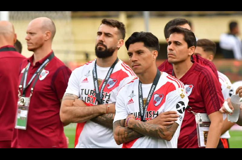 RECUERDO Enzo Pérez y su gesto de desconsuelo luego de la final que River perdió en Lima ante Flamengo 
