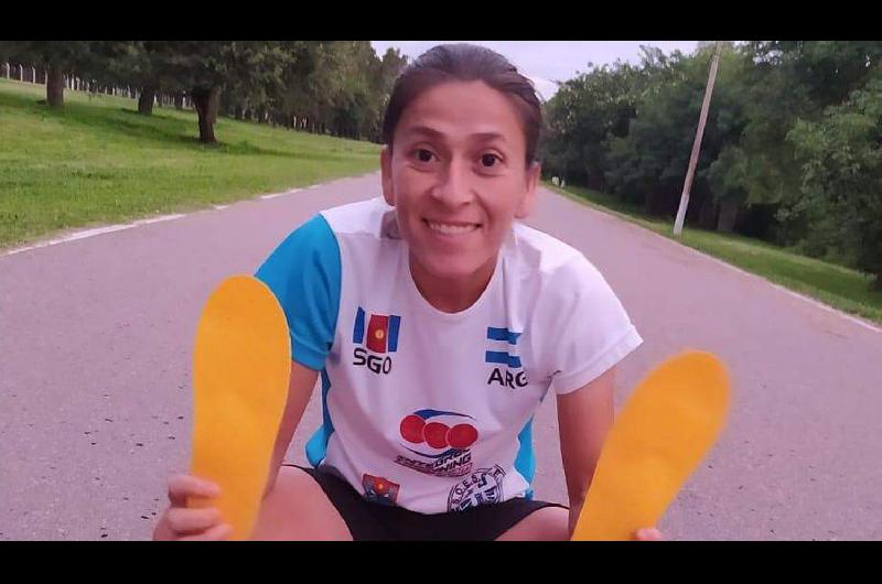 ORGULLO La atleta Lucía Moyano es una digna representante del deporte santiagueño y en especial de Las Termas
