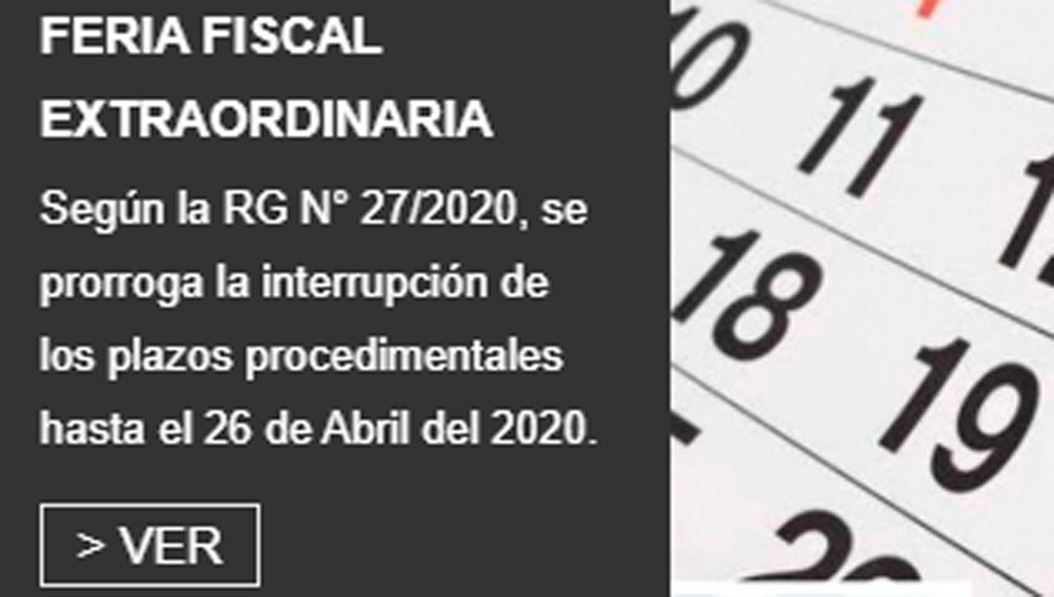 DGR- extienden la proacuterroga de feria fiscal extraordinaria hasta el diacutea 26 de abril