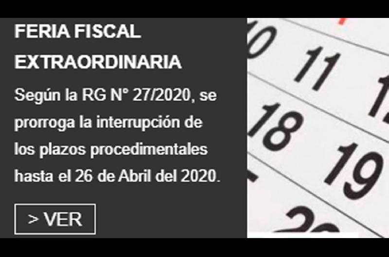 DGR- extienden la proacuterroga de feria fiscal extraordinaria hasta el diacutea 26 de abril