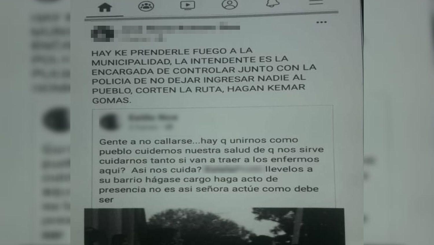 Detienen a un hombre que amenazoacute a la intendenta y pidioacute ldquoprender fuegordquo la Municipalidad