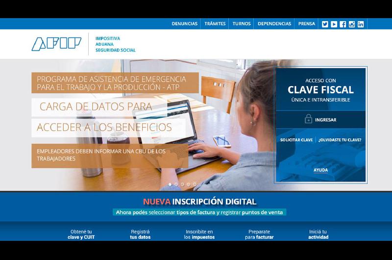 En la p�gina de la Afip se le informar� si est� en condiciones de solicitar el crédito y de estarlo el
monto m�ximo