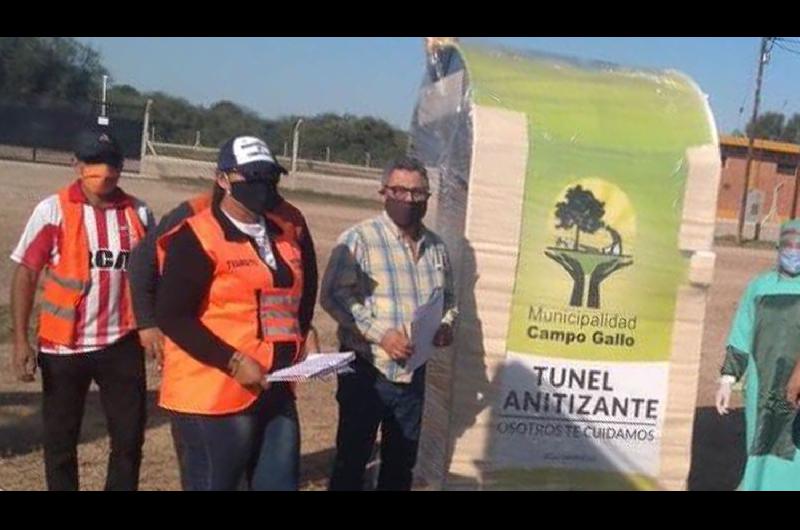 Campo Gallo- instalan cabinas de desinfeccioacuten contra el Covid 19 en los principales accesos