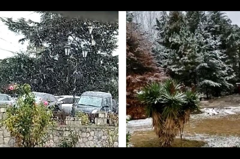 VIDEOS  Los vecinos de Tucumaacuten sorprendidos por la nieve en Tafiacute del Valle