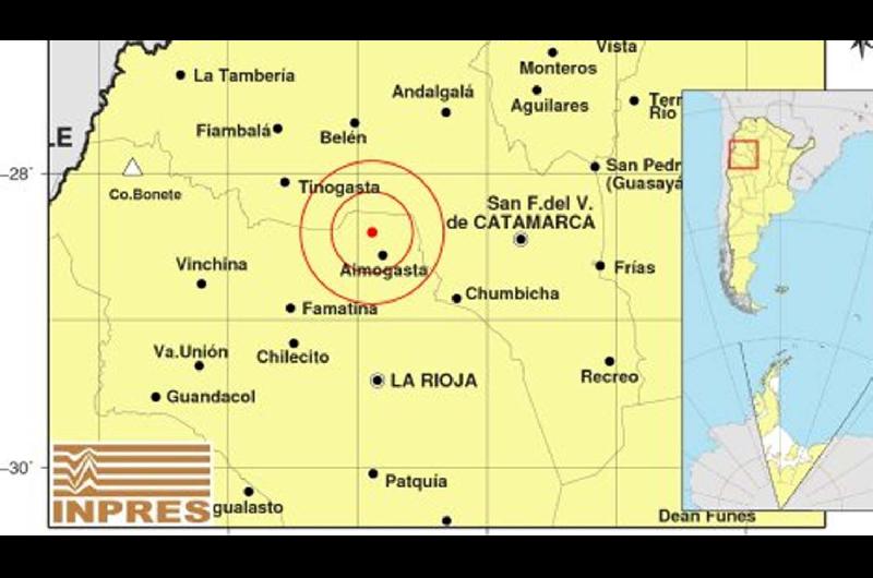 Un fuerte sismo en La Rioja se sintioacute en Friacuteas