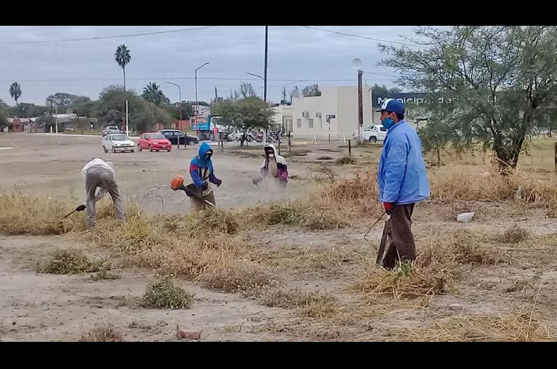 TRABAJOS Se realizaron en el predio que se encuentra detr�s de la vieja estación de ferrocarril 
