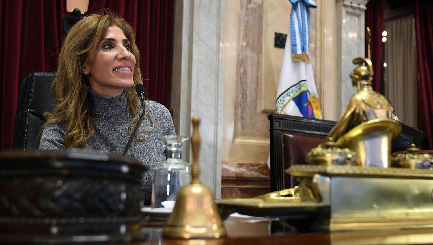 La presidenta Provisional del Senado Dra Claudia Ledesma Abdala de Zamora presidió parte del debate