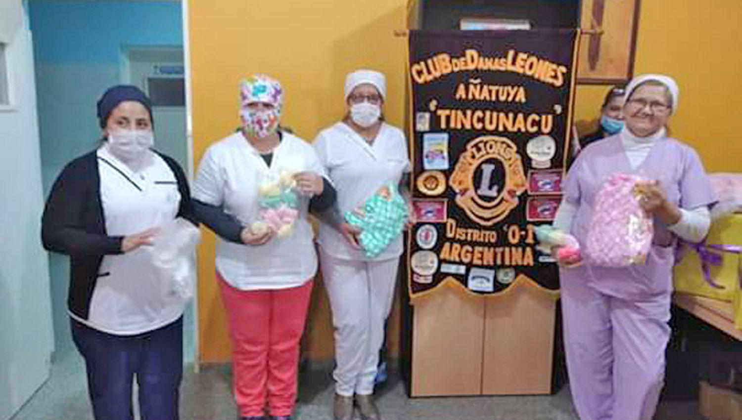 El Club Damas Leones ldquoAntildeatuya Tincunacurdquo hizo donacioacuten al Hospital Zonal