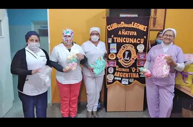 El Club Damas Leones ldquoAntildeatuya Tincunacurdquo hizo donacioacuten al Hospital Zonal