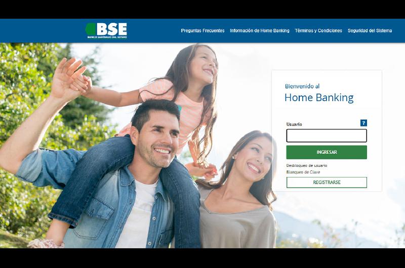 El paso a paso para operar a traveacutes de Home Banking del Banco Santiago del Estero