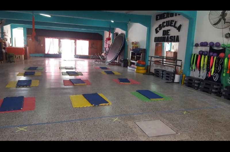 Los gimnasios volvieron a abrir en Clodomira bajo un estricto control