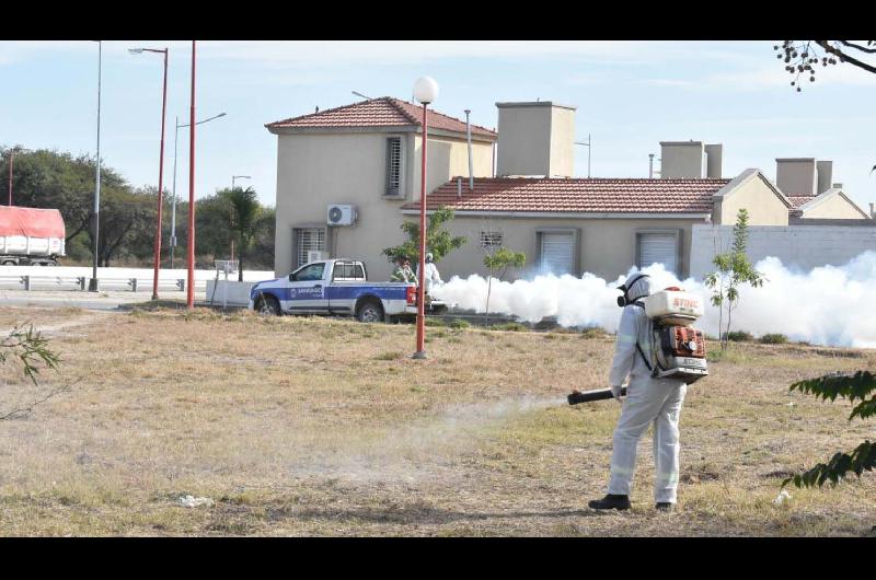 La Capital reforzoacute en el barrio Lomas del Golf la fumigacioacuten