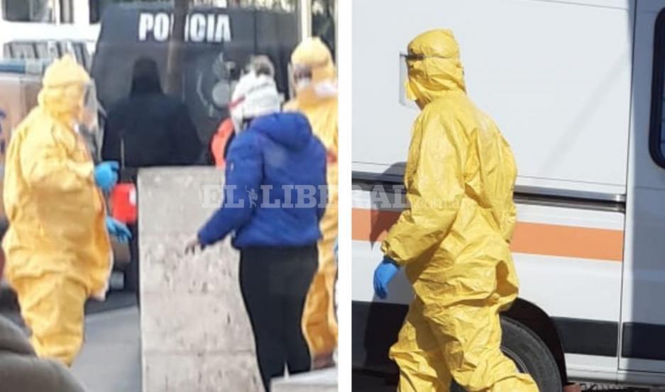 VIDEOS  La policiacutea activoacute protocolo sanitario por covid-19