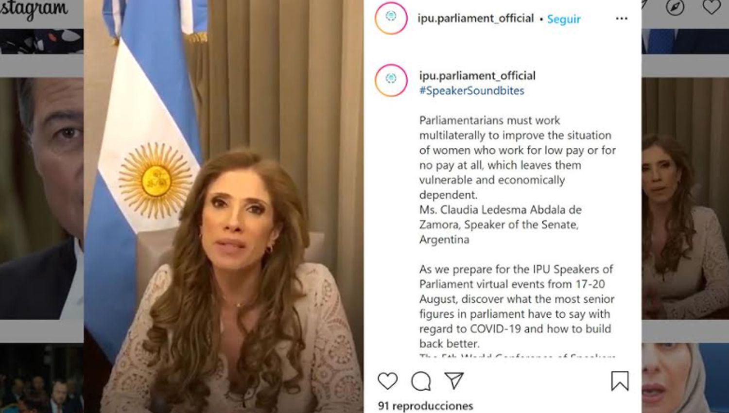 La Dra Zamora representa a nuestro paiacutes en la 13ordf Cumbre de Mujeres Presidentas de Parlamento