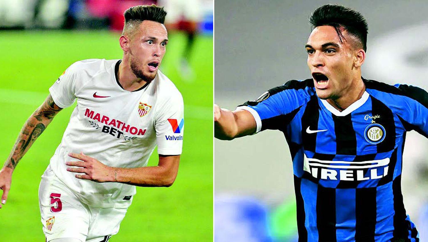 Lucas Ocampos y Lautaro Martínez dos de las figuras m�s importantes de sus equipos 