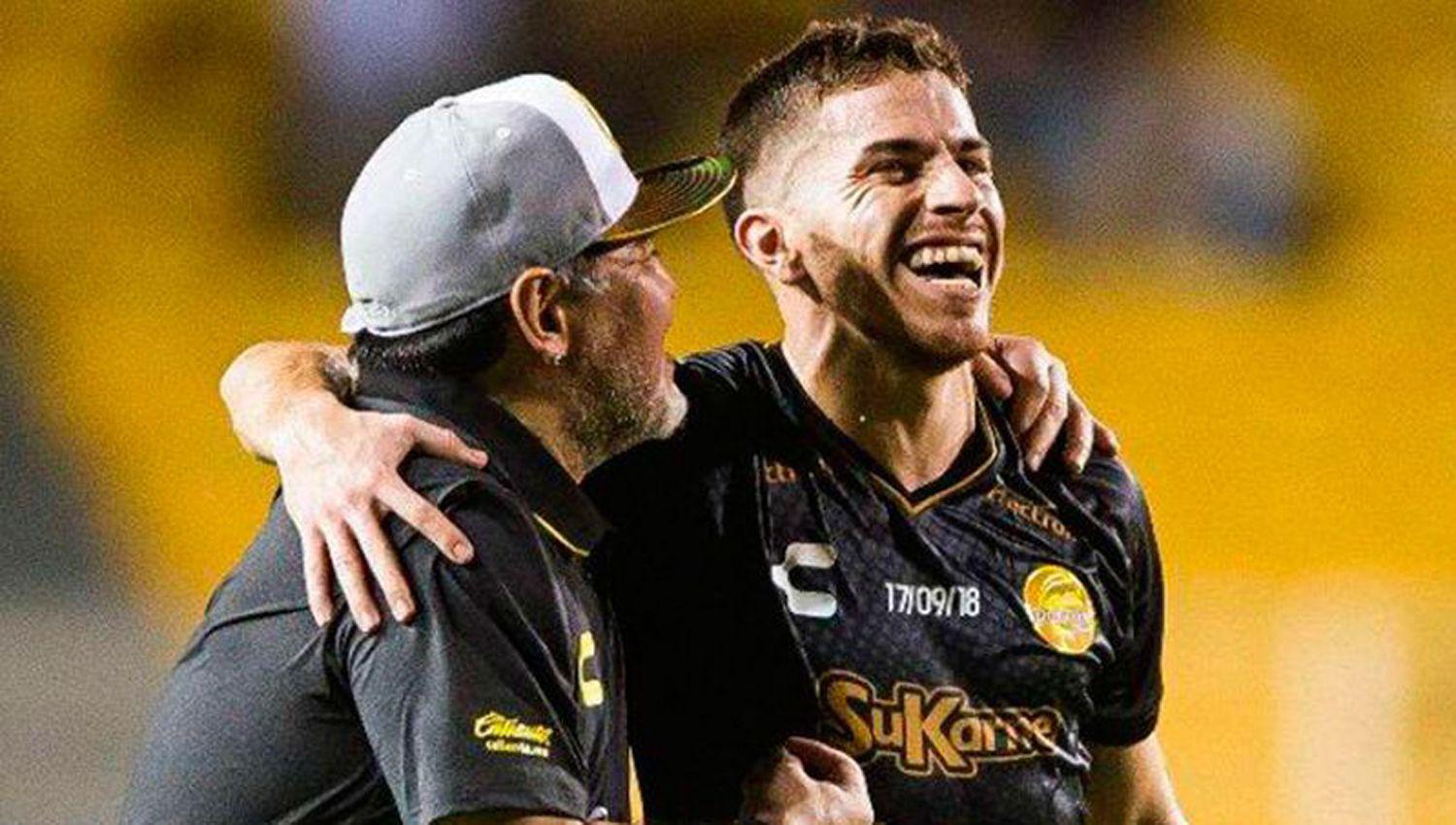 En su paso por Dorados de Sinaloa el santiagueño fue dirigido por el astro Diego Maradona con el que casi logra el ascenso 