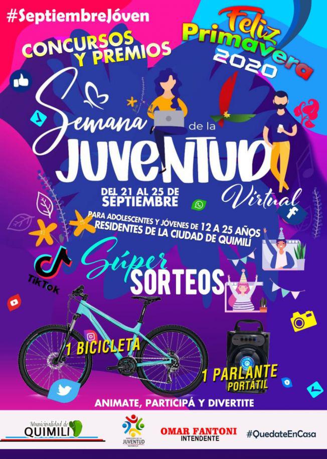 Quimiliacute se prepara para la ldquoSemana de la Juventud Virtualrdquo