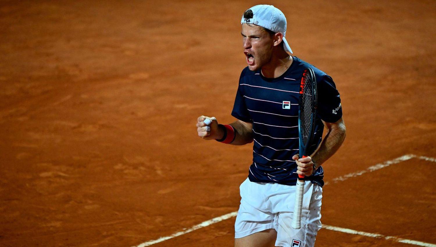 Diego Schwartzman dio el golpe ante Rafael Nadal en Roma