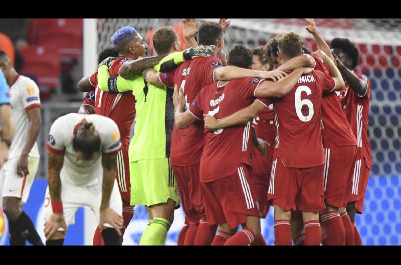 Bayern Muacutenich vencioacute al Sevilla y se quedoacute con la Supercopa de Europa