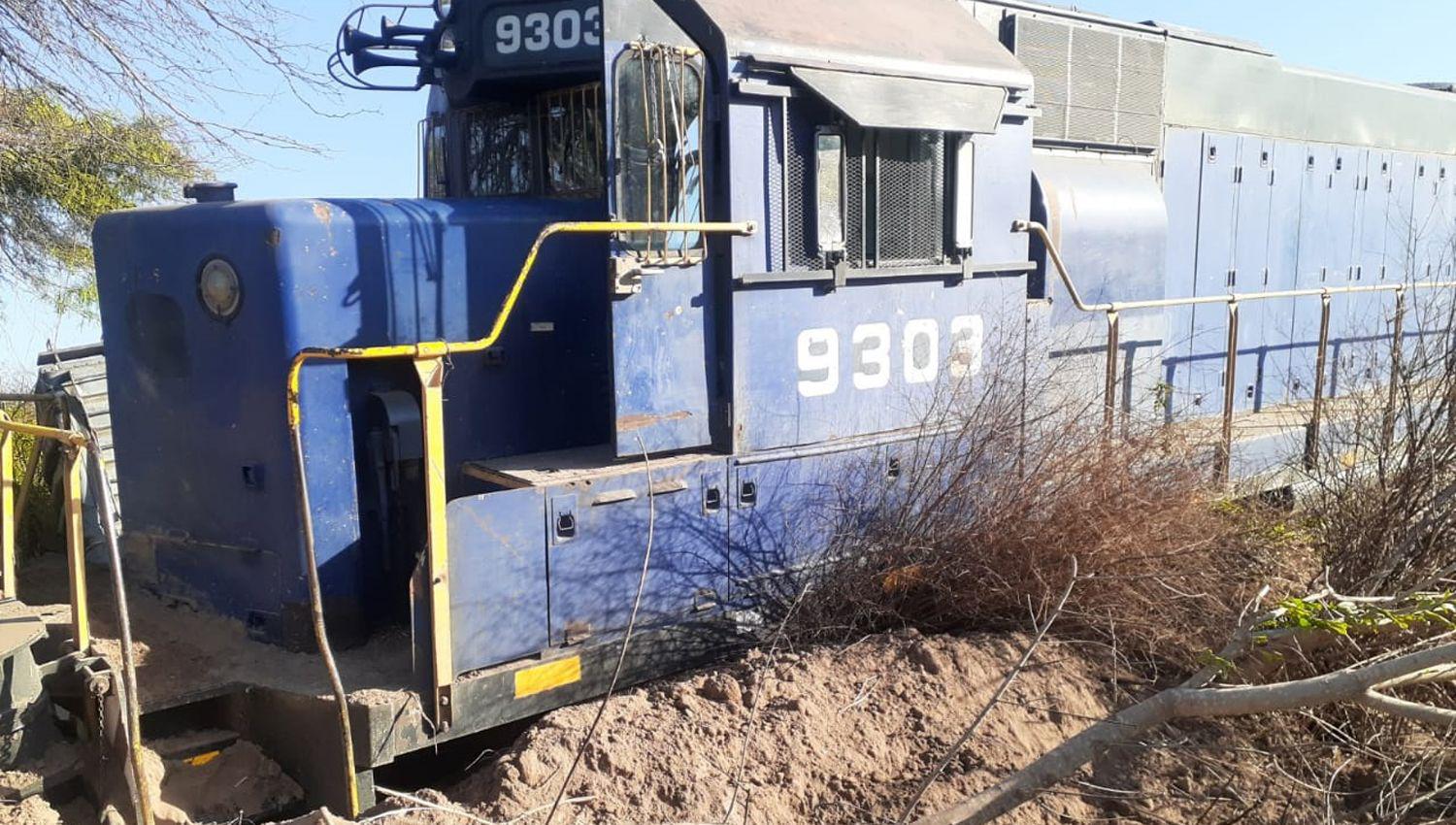 Dos personas resultaron heridas al descarrilar un tren en la ciudad de Garza