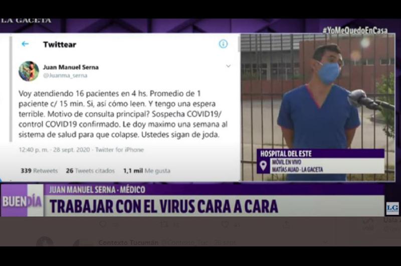 Meacutedico alertoacute sobre el colapso del sistema de salud en Tucumaacuten