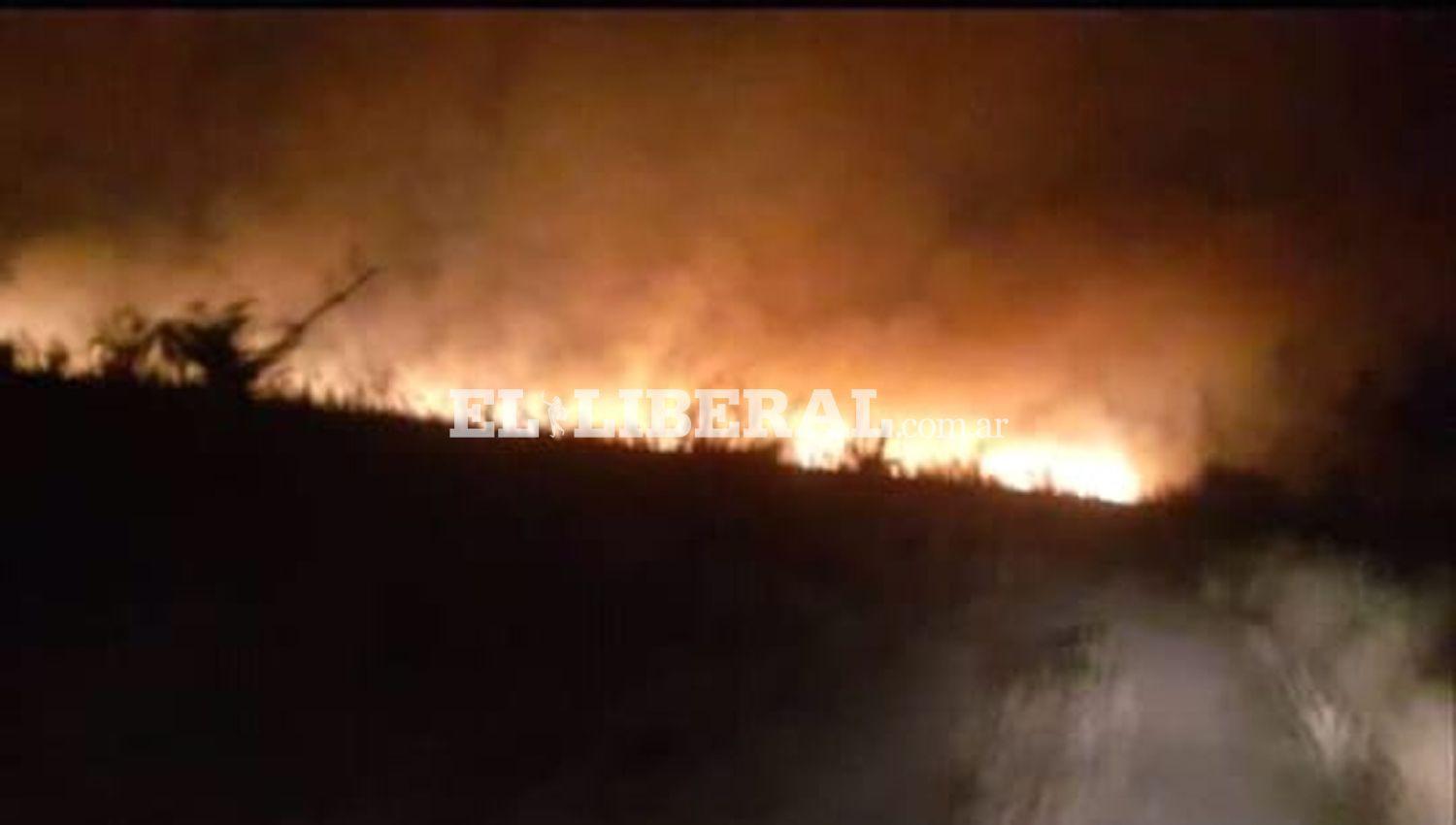 Voraz incendio arrasoacute con miles de hectaacutereas de montes y puso en peligro a poblacioacuten rural